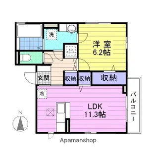 ベルティック【2階】の間取り