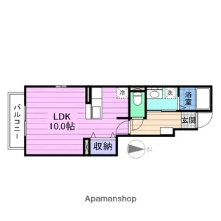 メゾン・ド・リアン【1階】の間取り