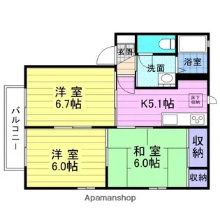 CASA ROMAIE【1階】の間取り