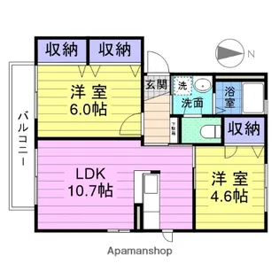 シャーメゾンKATOⅡ【2階】の間取り