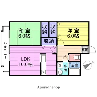 K2オリエントビル【2階】の間取り