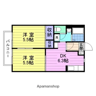 シャーメゾンKATO【2階】の間取り