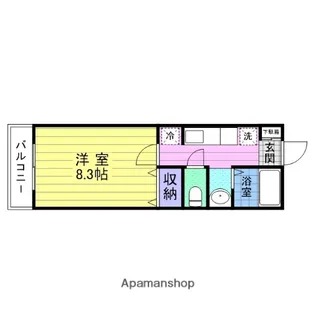 グランツ・Y【1階】の間取り