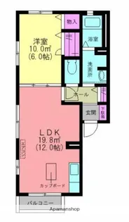 エタンアンブルA【1階】の間取り