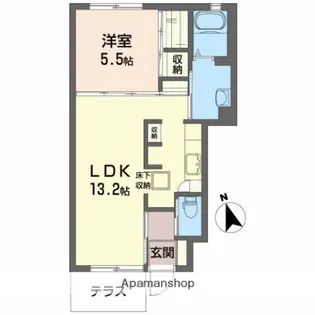 カーサ・テル【103号室】の間取り