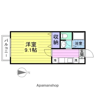 ソレアードK【1階】の間取り