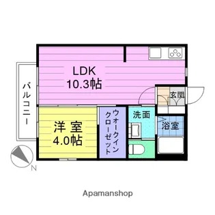 大日向ハイツA【2階】の間取り