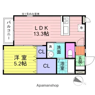 プレジールⅡ【2階】の間取り