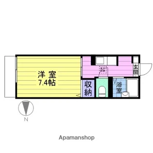 ラフィーネ中野栄【2階】の間取り