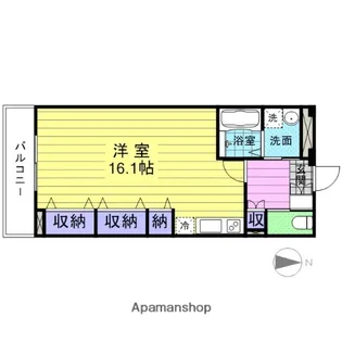 パークハイム高砂【5階】の間取り
