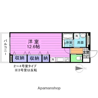 パークハイム高砂【506号室】の間取り
