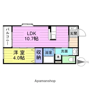 WILL COURT S【2階】の間取り
