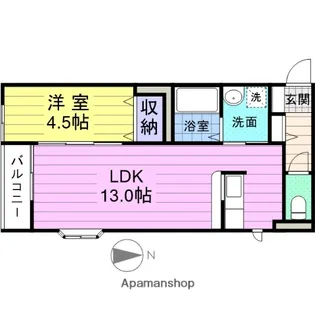 WILL COURT S【2階】の間取り