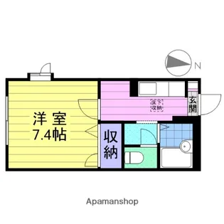 ボヌール・富B【1階】の間取り