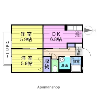 ヴィラージュ・S【1階】の間取り