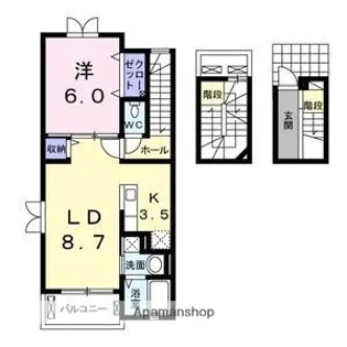 ル・シェル エトワーレ【3階】の間取り