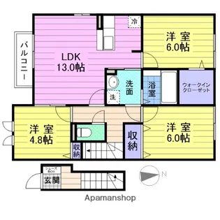 シルビア【2階】の間取り