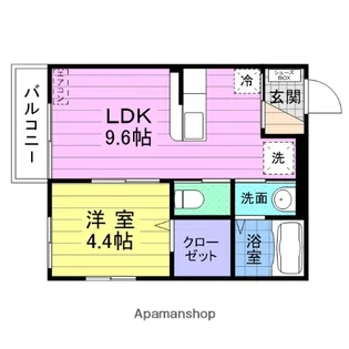 クレストⅢ【306号室】の間取り