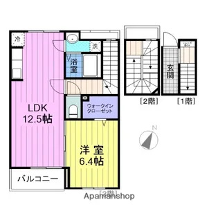 レジデンスアズマ【303号室】の間取り