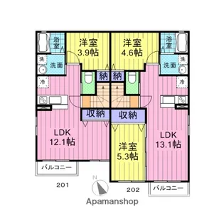 クアトロ681【2階】の間取り