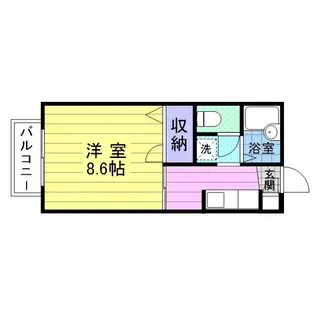 イーストパレスD【2階】の間取り