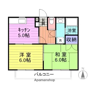 石川館【202号室】の間取り