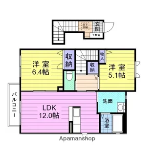 プロヴァンス・S【202号室】の間取り