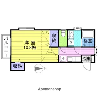 プリムヴェールⅤ【201号室】の間取り
