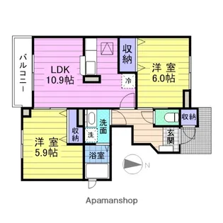 昴【1階】の間取り