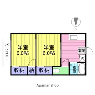 ジュエ・ド・ボヌールⅡ【206号室】の間取り