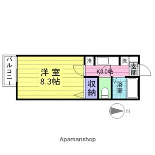 エスポワール櫻井【207号室】の間取り