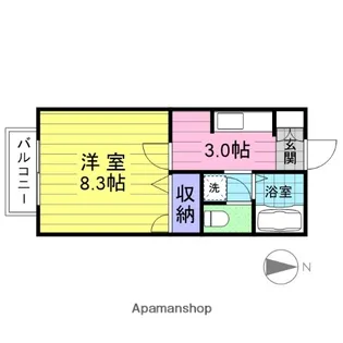 エスポワール櫻井【102号室】の間取り