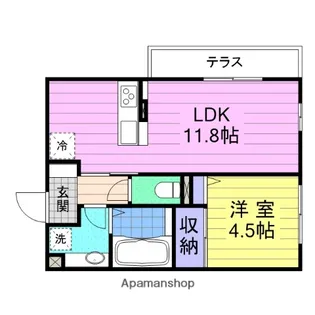 HALL GREEN【1階】の間取り