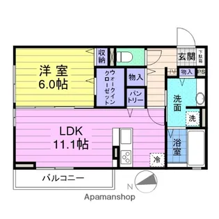 HALL GREEN【3階】の間取り