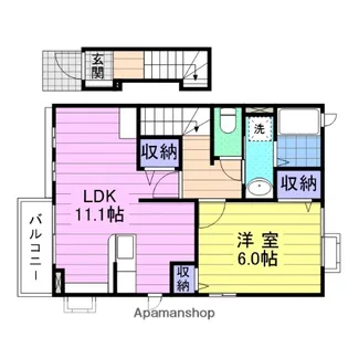 アバンツァートⅡ【2階】の間取り