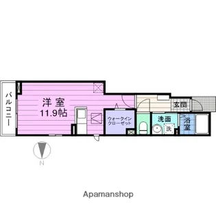 カルムA【1階】の間取り