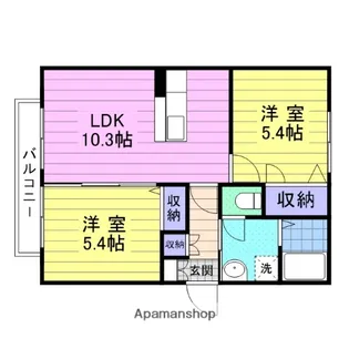 シュシュパルクⅠ【1階】の間取り