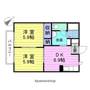 ディアスヒルⅠ【1階】の間取り