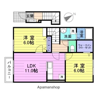 カトルセゾン【2階】の間取り