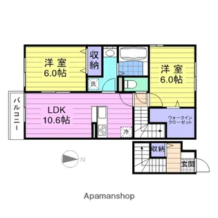ラッセン【2階】の間取り