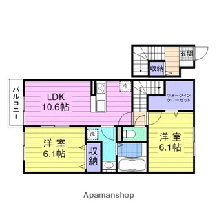 ラッセン【2階】の間取り