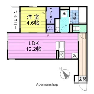 DーROOMヴェルジェ【1階】の間取り