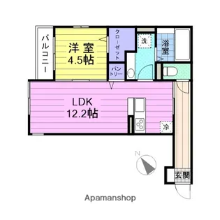 DーROOMヴェルジェ【3階】の間取り