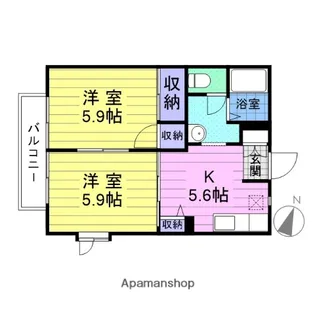 カーサ クレール【1階】の間取り