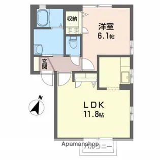 アヴニール陽光A【2階】の間取り