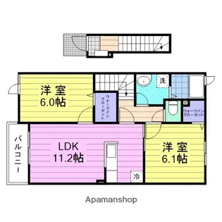 サニーセトル拾号館【2階】の間取り