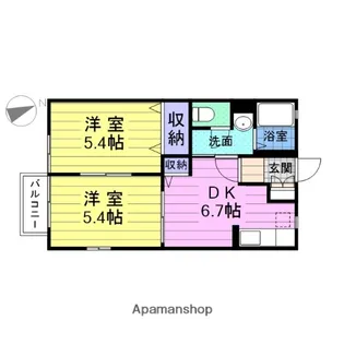 アルカディアⅡ【1階】の間取り