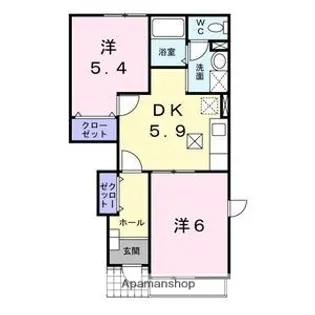 ポプラール【1階】の間取り