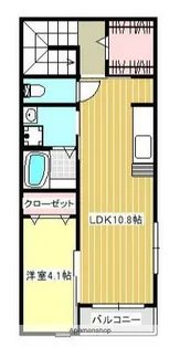 グラッセ田子【2階】の間取り