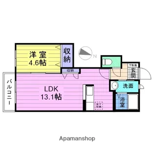 イーストヴィレッジA【1階】の間取り